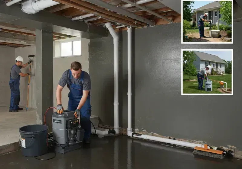 Basement Waterproofing and Flood Prevention process in Flossmoor, IL